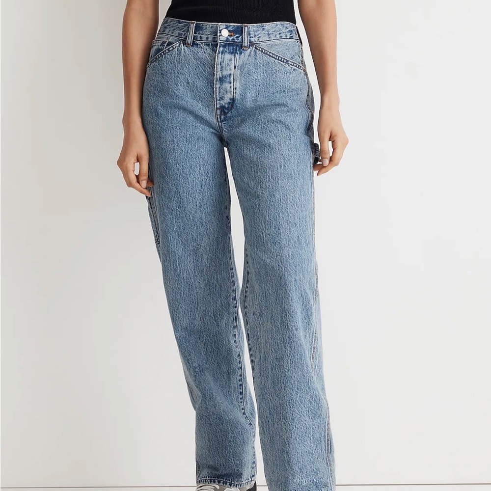 Madewell low slung straight carpenter jeans